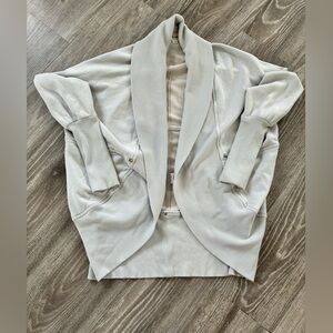 Wilfred Soft Gray Jersey Cardigan